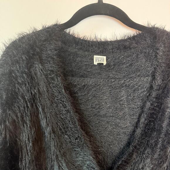 Totême Black Alpaca Biella Cardigan, Sz M - Picture 6 of 11